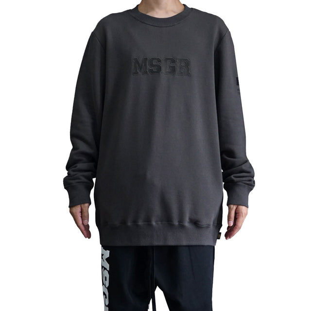 MSGR トレーナー / EMBLOID 18 LOGO STYLISH CREW