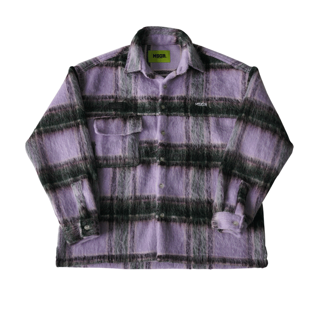 MSGR ジャケット / MOHAIR CHECK SHIRTS JACKET