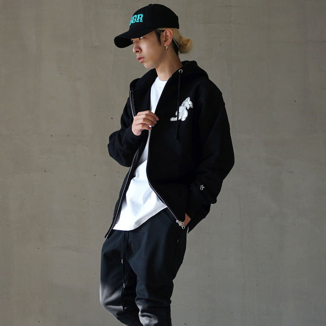 MSGR ジップパーカー / RABITTE 12oz HEAVY WEIGHT ZIP HOOD