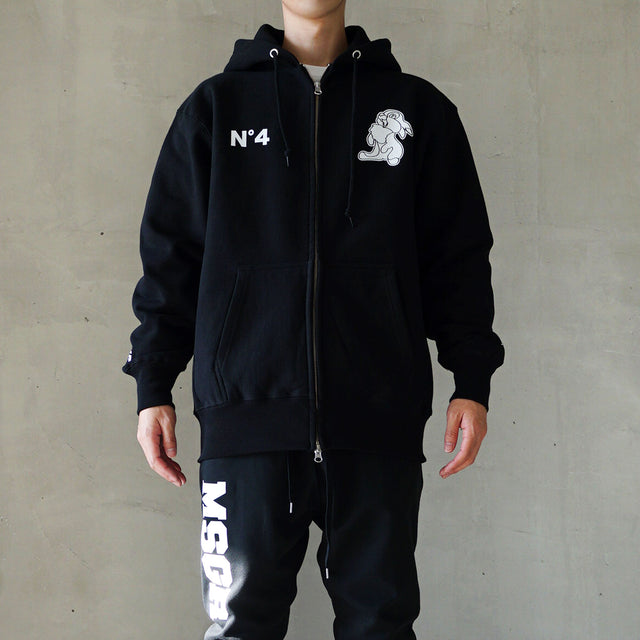 MSGR ジップパーカー / RABITTE 12oz HEAVY WEIGHT ZIP HOOD