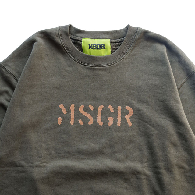 MSGR トレーナー / STENCIL LOGO 10OZ PILE CREW