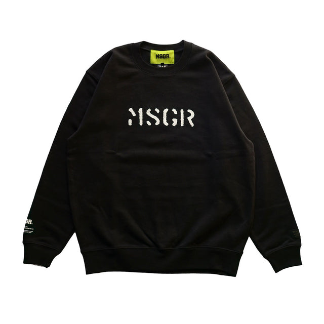 MSGR トレーナー / STENCIL LOGO 10OZ PILE CREW