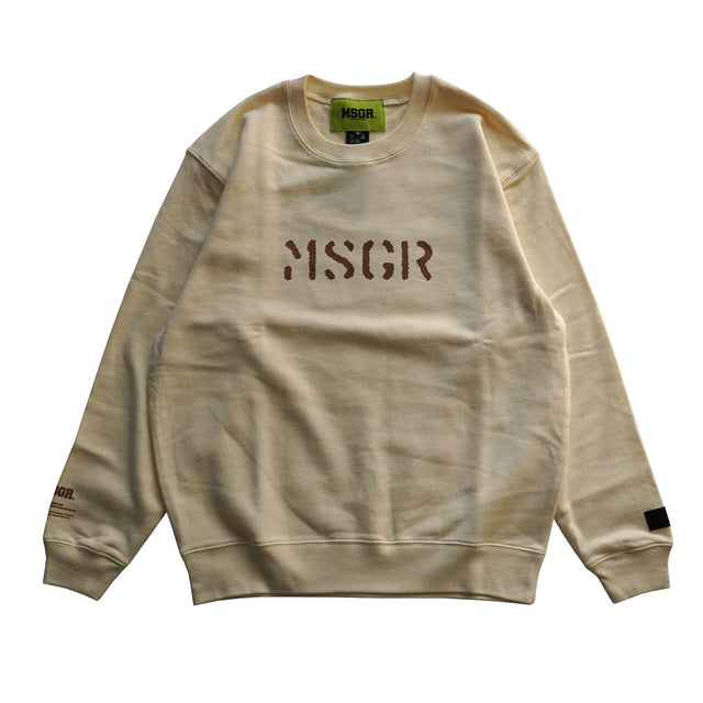 MSGR トレーナー / STENCIL LOGO 10OZ PILE CREW