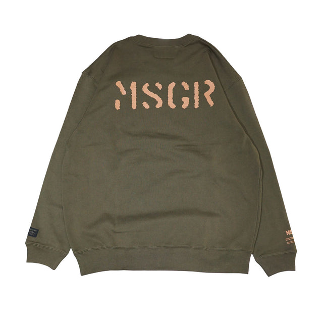 MSGR トレーナー / STENCIL LOGO 10OZ PILE CREW