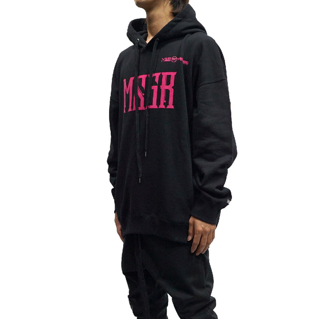 MSGR パーカー / STONE BANG LOGO OVERSIZE POCKET PULL HOOD