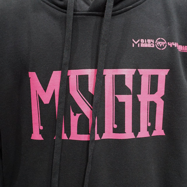 MSGR パーカー / STONE BANG LOGO OVERSIZE POCKET PULL HOOD