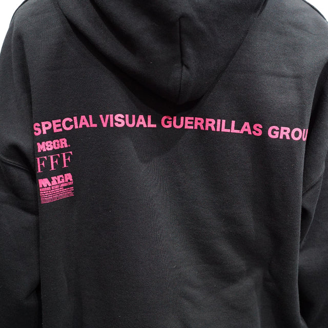 MSGR パーカー / STONE BANG LOGO OVERSIZE POCKET PULL HOOD