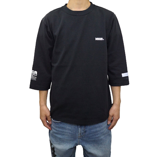 MSGR 七分袖 / 4cm BLOCK LOGO 3/4 SLV