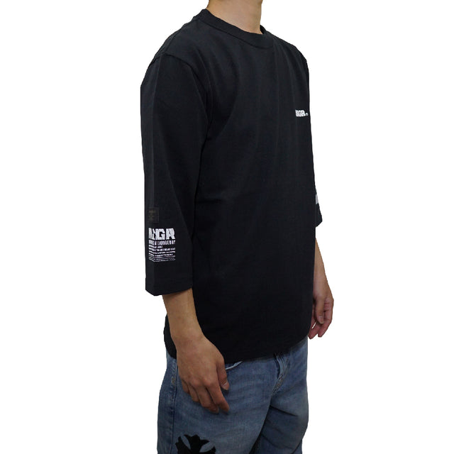 MSGR 七分袖 / 4cm BLOCK LOGO 3/4 SLV