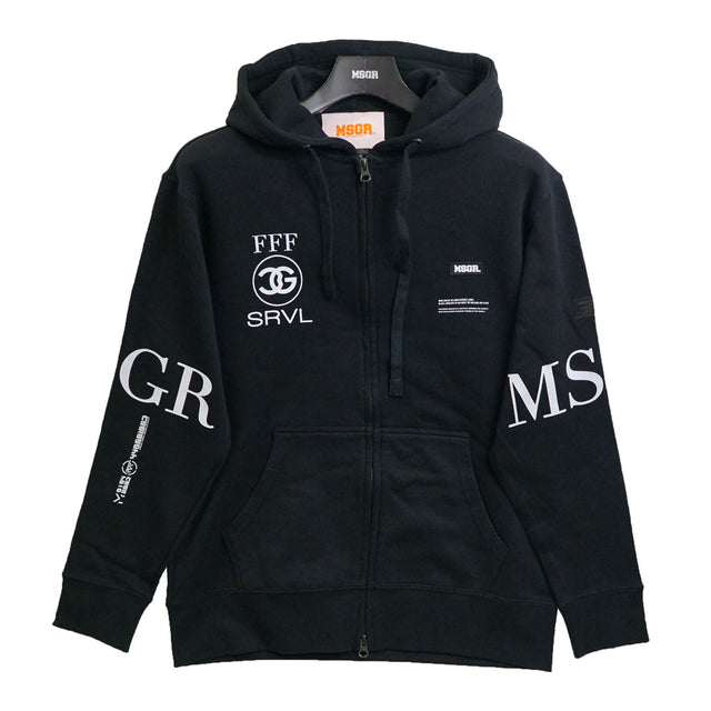 MSGR ジップパーカー / MSGR ON THE ARM ZIP HOOD