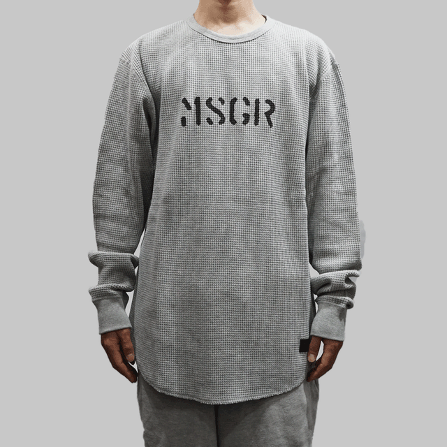 MSGR ロンT / STENCIL LOGO WAFFLE LT