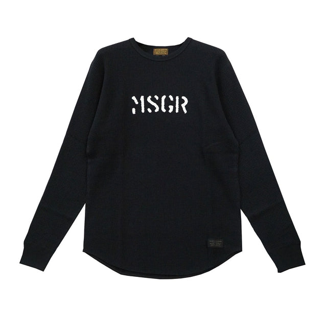 MSGR ロンT / STENCIL LOGO WAFFLE LT