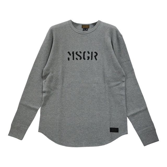 MSGR ロンT / STENCIL LOGO WAFFLE LT