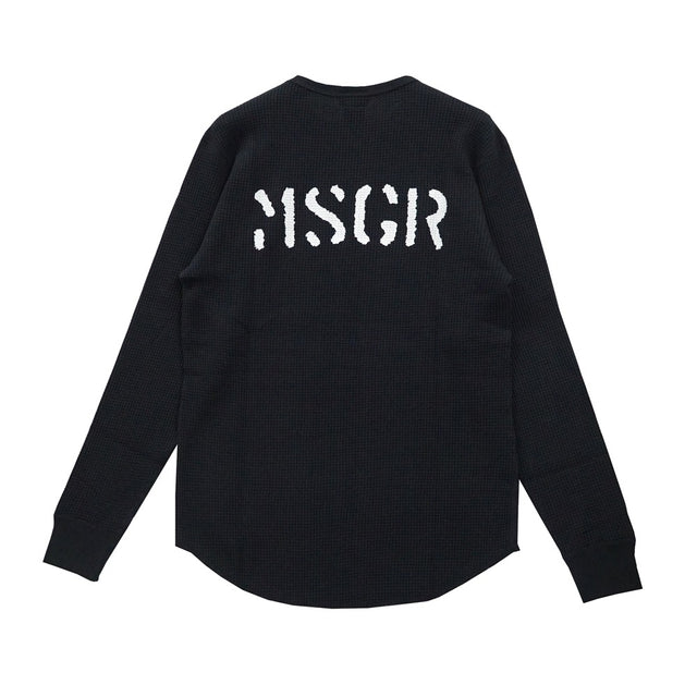 MSGR ロンT / STENCIL LOGO WAFFLE LT