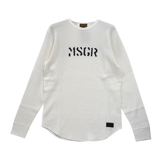 MSGR ロンT / STENCIL LOGO WAFFLE LT