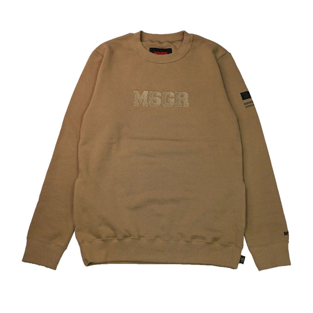 MSGR トレーナー / EMBLOID 18 LOGO STYLISH CREW