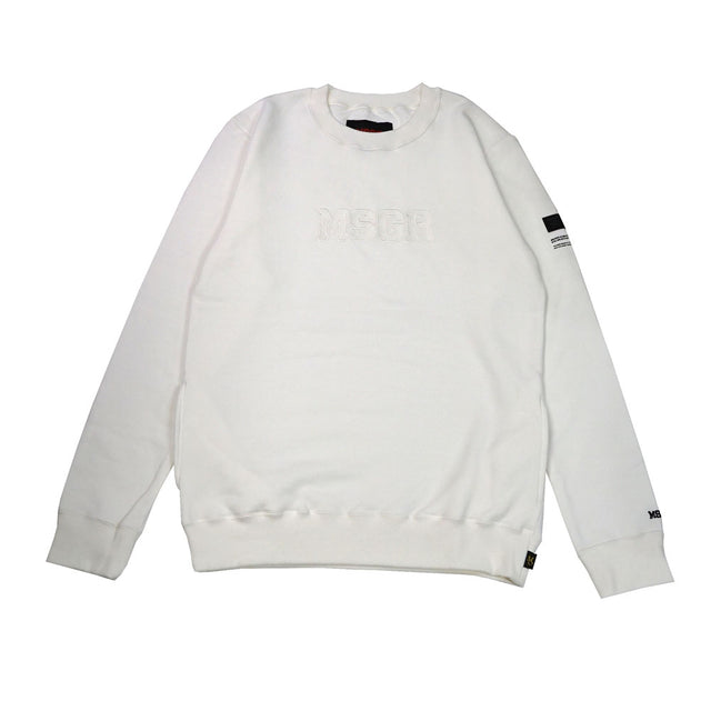 MSGR トレーナー / EMBLOID 18 LOGO STYLISH CREW