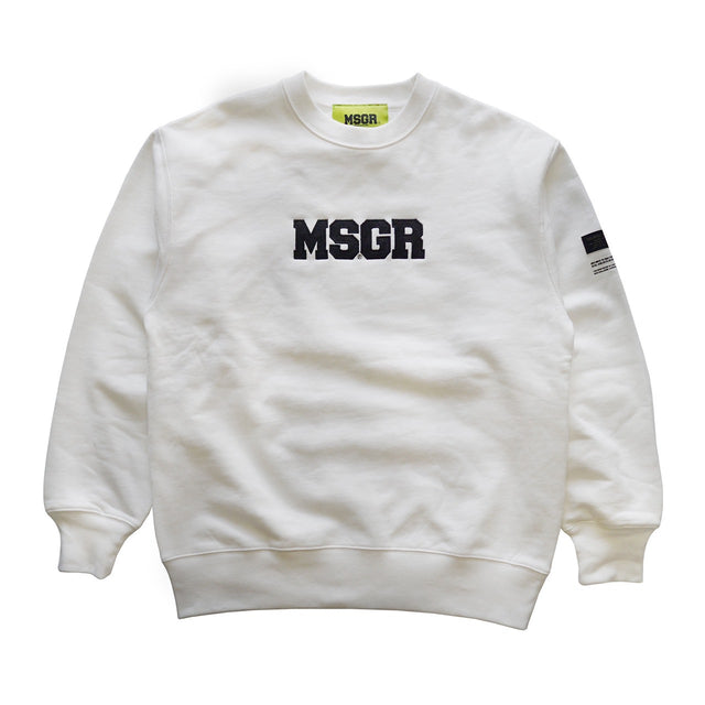 MSGR トレーナー / BLOCK LOGO 18 EMBLOID HEAVYWEIGHT CREW