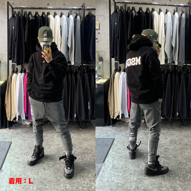 MSGR パーカー / BLOCK LOGO 4+28 EMBLOID HEAVYWEIGHT PULL HOOD