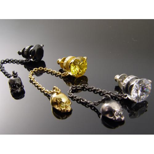 MSGR ピアス ジュエリー オーダー / ZIRCONIA&SKULL PIERCE