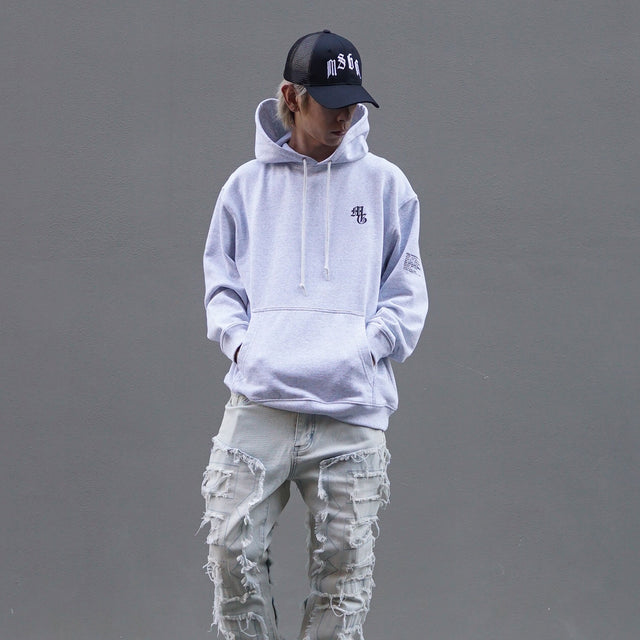 MSGR パーカー / BLACK STRIKE 8.8oz PULL HOOD