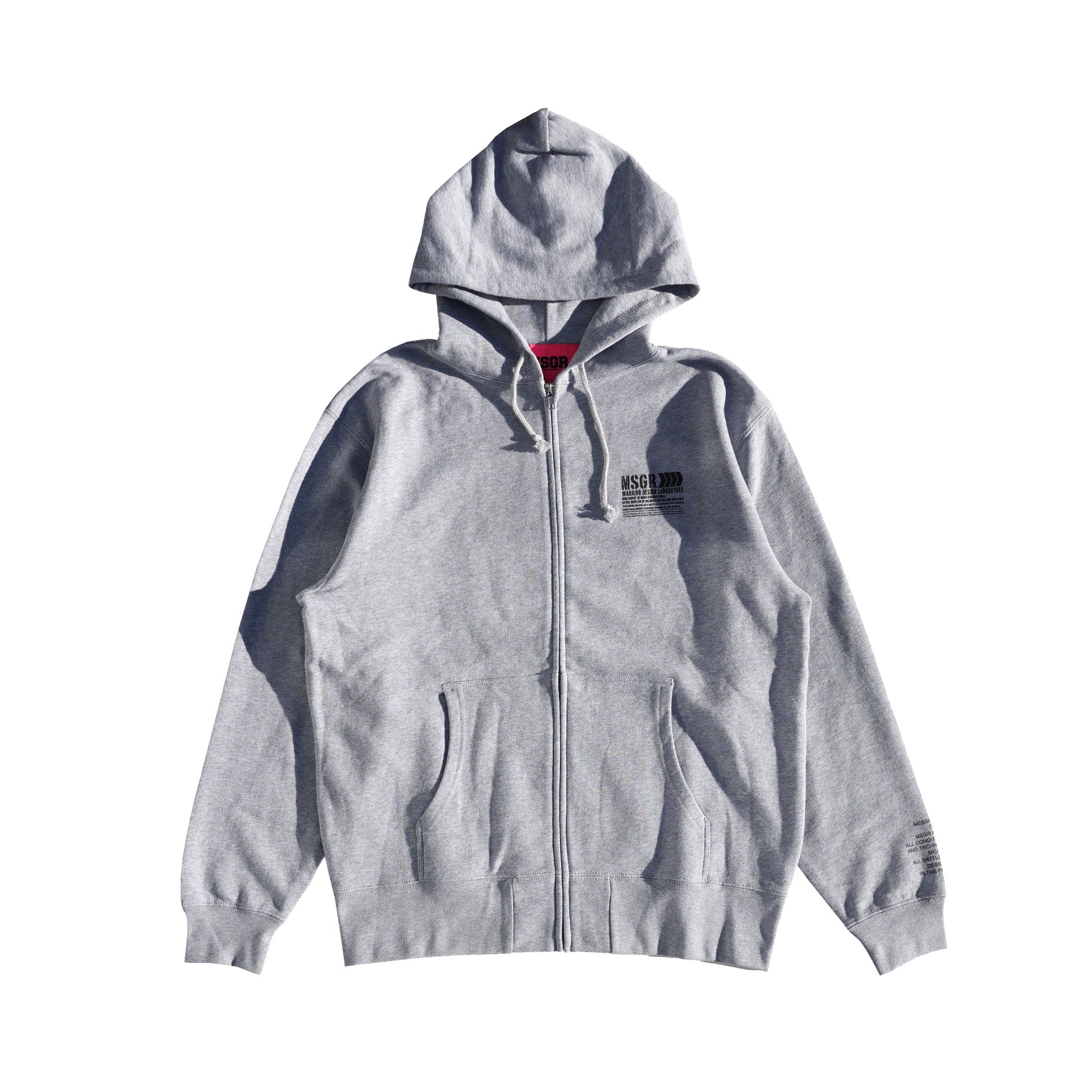 MSGR ジップパーカー / SCRAPED LOGO 10oz PILE ZIP HOOD – boil