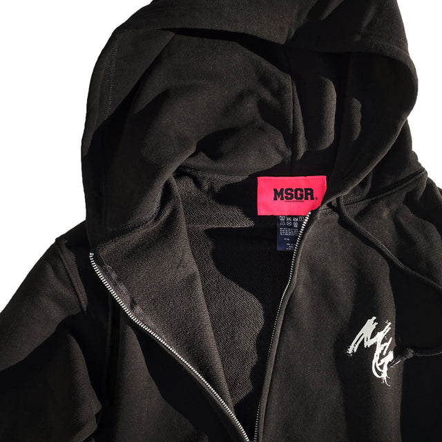 MSGR ジップパーカー / SCRIBBLE MG 8.8oz PILE ZIP HOOD
