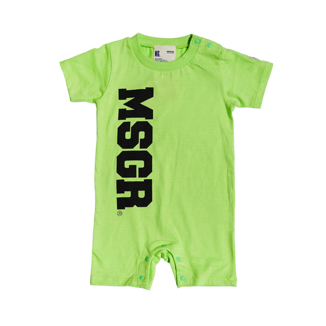 MSGR 子供服 / VIRTICAL LOGO ROMPERS