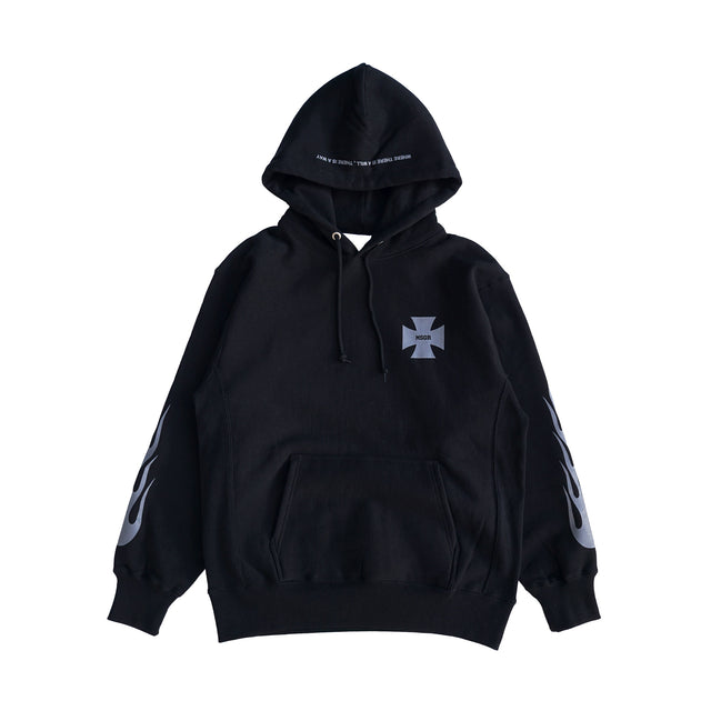 MSGR パーカー / FLAME CROSS 12oz FLEECE PULL HOOD