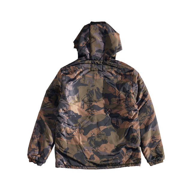 MSGR ジャケット / CAMOUFLAGE PUFF HOOD JACKET