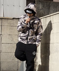 MSGR ジャケット / CAMOUFLAGE PUFF HOOD JACKET