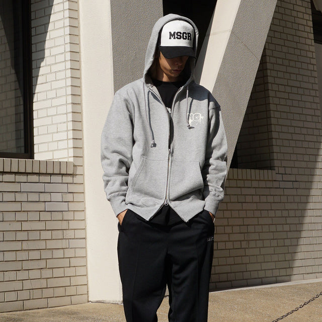 MSGR ジップパーカー / TAGLINE UNIT 12oz PILE ZIP HOOD