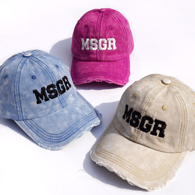 MSGR キャップ / 3D EMBLOID VINTAGE 6PANEL CAP