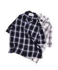 MSGR シャツ / FONTAINE DE DIAMANTE OPEN CHECK SHIRTS