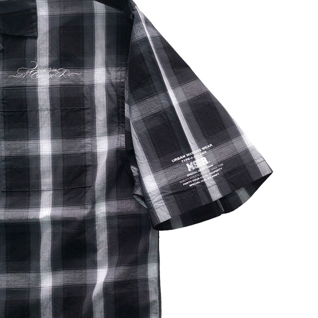 MSGR シャツ / FONTAINE DE DIAMANTE OPEN CHECK SHIRTS