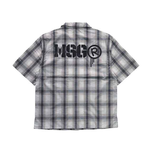 MSGR シャツ / STENCIL LOGO OPEN CHECK SHIRTS