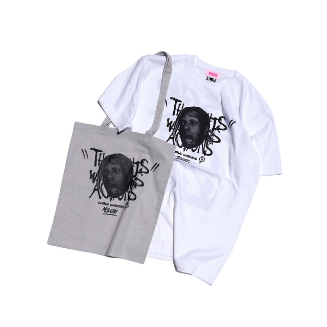 MSGR Tシャツ / ROCKY TEE WITH TOTE BAG