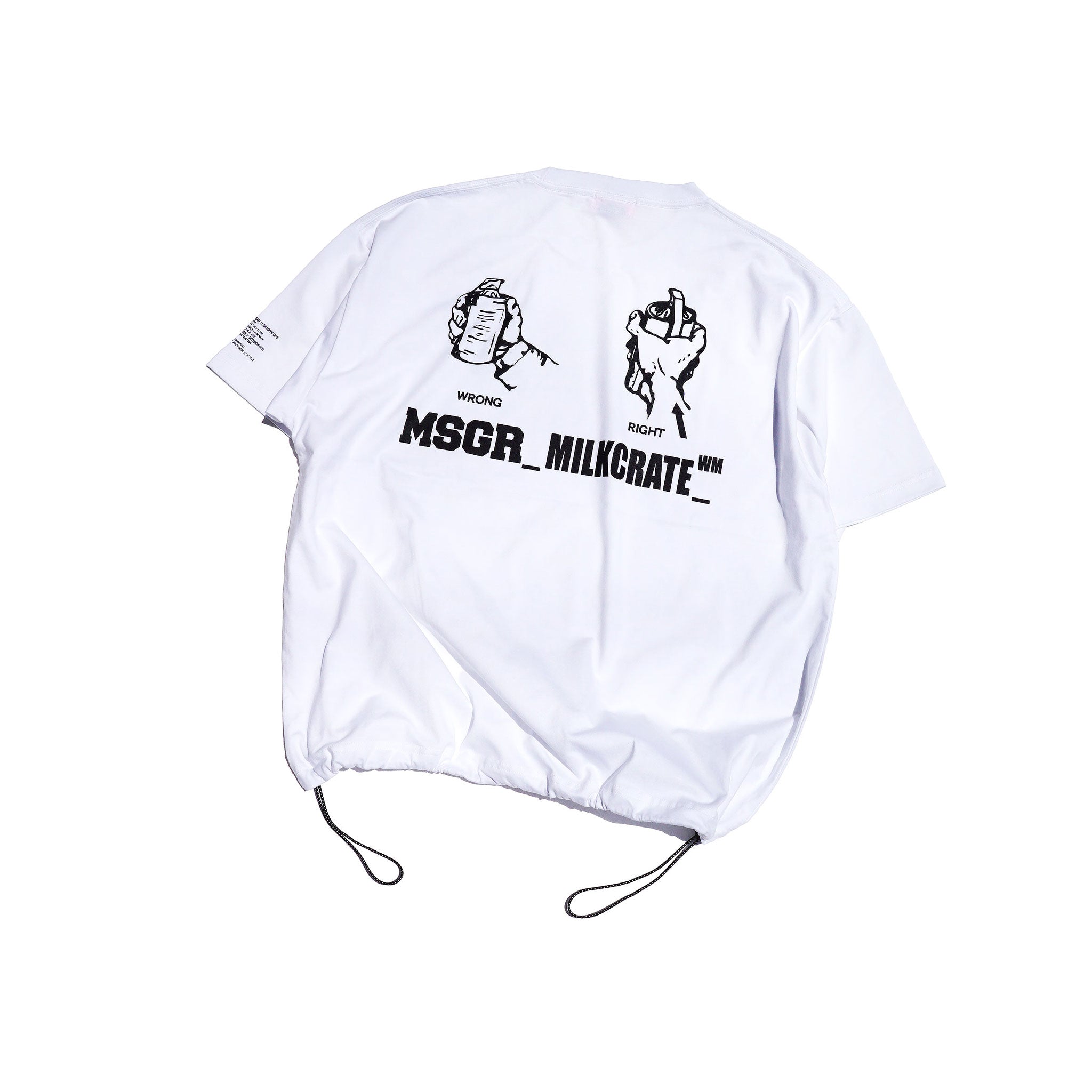 MSGR Tシャツ / 200MILKCRATE DRAWCORD 6.5oz TEE – boil FUKUOKA WEB