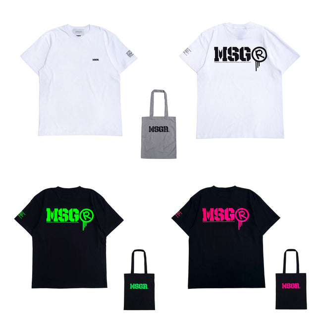 MSGR Tシャツ / STENCIL LOGO TEE WITH TOTE BAG