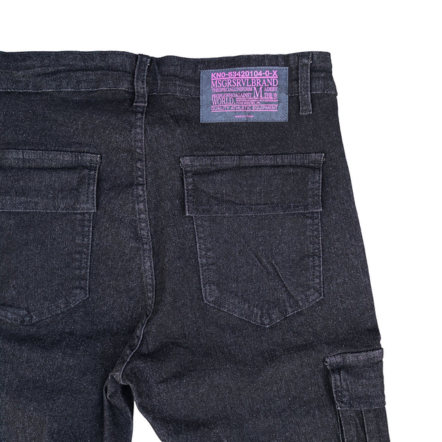 MSGR パンツ / DENIM CARGO SKINY PANTS