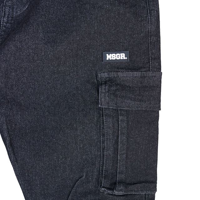 MSGR パンツ / DENIM CARGO SKINY PANTS