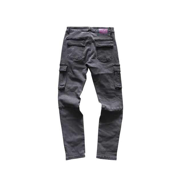 MSGR パンツ / DENIM CARGO SKINY PANTS