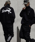 MSGR スウェット / CALLIGRAPHY MSGR LOOSE FIT HALF ZIP SWEAT