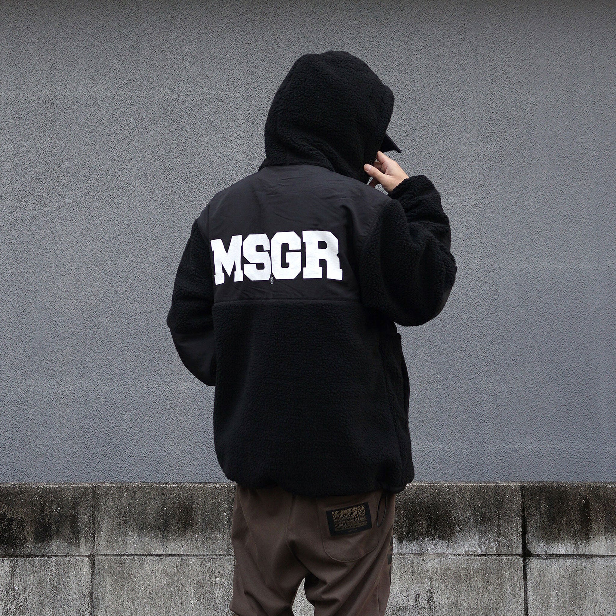 MSGR ジャケット / BLOCK LOGO SHEEP BOA FLEECE JACKET