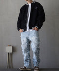 MSGR パンツ / 24 DAMEGE STRETCH DENIM PANTS