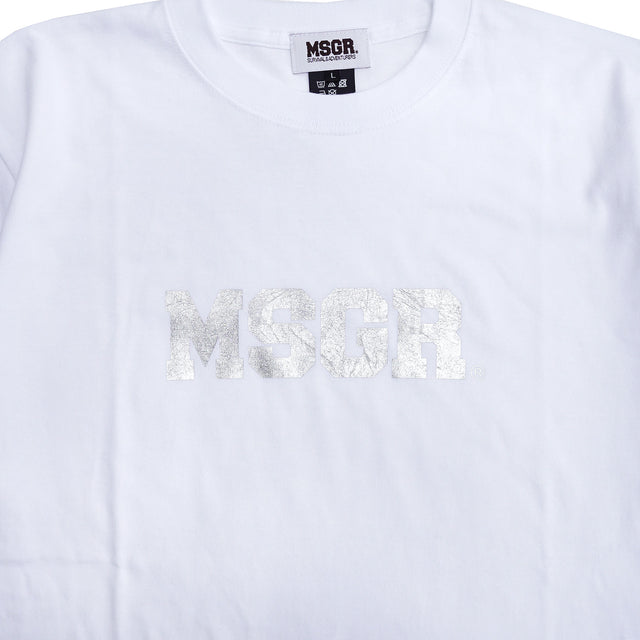 MSGR Tシャツ / SILVER WASHER FOIL LOGO TEE