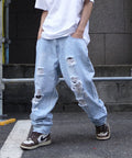 MSGR パンツ / DAMAGE DENIM PANTS