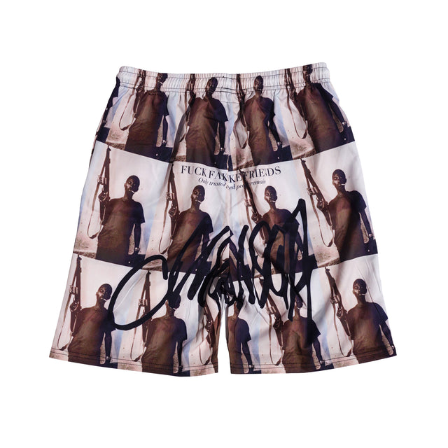 MSGR パンツ / GRAPHIC BEACH SHORTS-WARRIOR