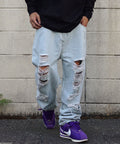 MSGR パンツ / DAMAGE DENIM PANTS