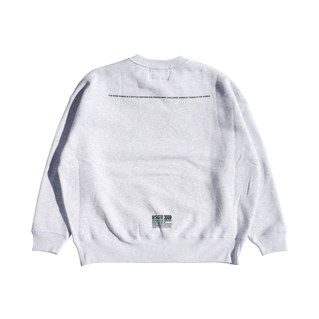 MSGR トレーナー / HAZE LOGO 12oz FLEECE LINING CREW